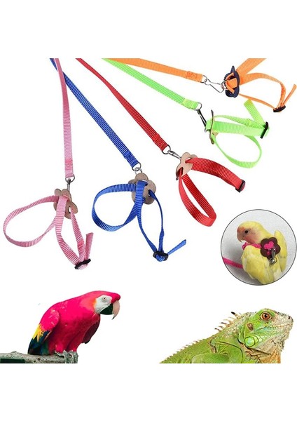 Mavi Stil Anti-Bite Uçan Eğitim Halatı Papağan Kuş Pet Tasma Kitleri Ultralight Koşum Tasma Yumuşak Taşınabilir Pet Oyuncaklar (Yurt Dışından) modelleri