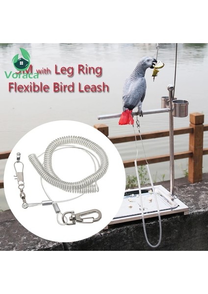 No.5 Tarzı Anti-Bite 3m Bacak Halkalı Papağan Uçan Eğitim Tasma Koşum Ultra Hafif Halat Açık Amerika Papağanı Papağanı Sığırcık Kuş Malzemeleri (Yurt Dışından) modelleri
