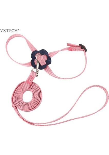 Pembe Tarzı Pet Kuş Koşum ve Tasma Ayarlanabilir Papağan Kuş Koşum Tasma Pet Anti Bite Eğitim Halatı Yumuşak Taşınabilir Pet Oyuncaklar Açık (Yurt Dışından)