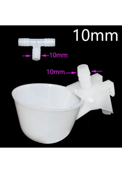 10 mm Tarzı 1 Takım Tavuk Waterer Tavuklar Bıldırcın Kuşları Içme Kaseler Tavuk Için Su Aşçı Meme Tiryakisi Kümes Hayvanları Çiftlik Hayvanı Malzemeleri (Yurt Dışından)
