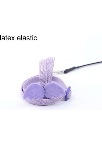 Mor-Lateks Elastik Stil Xs Beden Anti-Bite Uçan Eğitim Halat Papağan Kuş Pet Tasma Kitleri Muhabbet Kuşu Cennet Papağanı Papağanı Küçük Kuşlar Için Ultralight Koşum Tasma (Yurt Dışından)