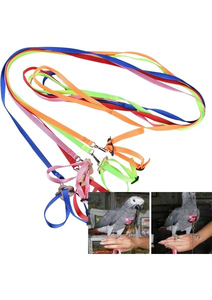 No.5 Tarzı Pet Kuş Koşum ve Tasma Ayarlanabilir Papağan Kuş Koşum Tasma Pet Anti Bite Eğitim Halatı Yumuşak Taşınabilir Pet Oyuncaklar (Yurt Dışından) indirimleri