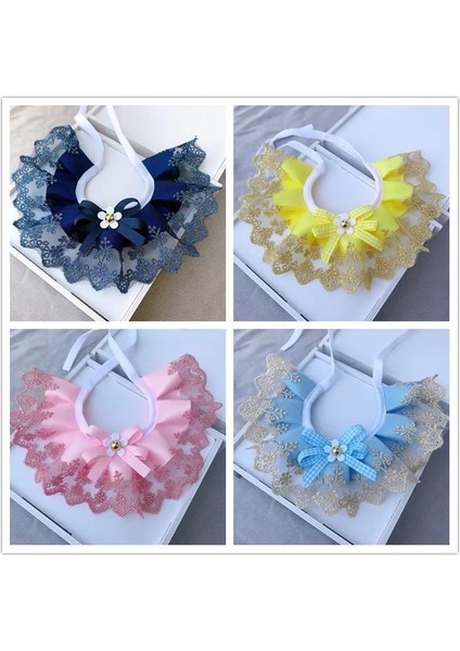 C Stili 15CM Moda Ilmek Pet Yaka Dantel Önlükler Sevimli Dantel Pet Yaka Önlük Güzel Köpek Kedi Kolye Küçük Köpek Için Dekor Yaka (Yurt Dışından) fiyatları