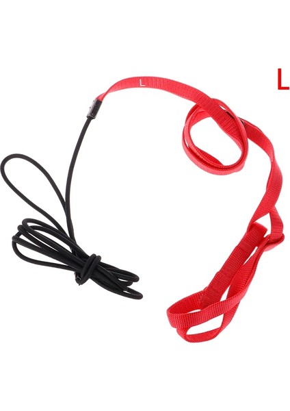 L Tarzı 1 Adet Ayarlanabilir Papağanlar Kuş Açık Uçan Koşum Tasma Koşum Tasma Anti-Bite Eğitim Halatı (Yurt Dışından)