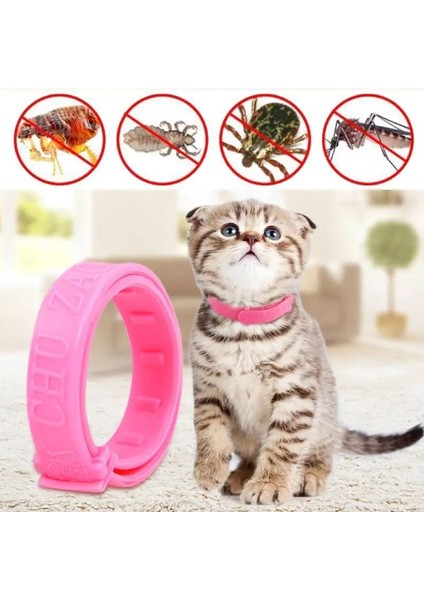Pembe Tarzı Kedi 25CMX1.0CM Için Anti Pire Böcekanti Sivrisinek Koruması Için Kedi Köpek Yavru Malzemeleri Sivrisinek Pet Kedi Yaka Silikon Kediler Geri Çekilebilir Yaka (Yurt Dışından)