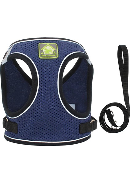 Donanma Tarzı Xl Beden Kedi Koşum Yelek Eğitim Yansıtıcı Pet Göğüs Kemeri Ayarlanabilir Örgü Pet Halat Köpek Tasma Koşum Köpek Yaka Kedi Göğüs Kemeri (Yurt Dışından)