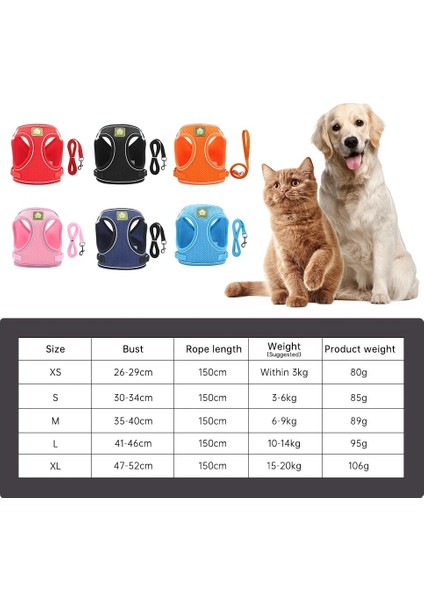 Donanma Tarzı Xl Beden Kedi Koşum Yelek Eğitim Yansıtıcı Pet Göğüs Kemeri Ayarlanabilir Örgü Pet Halat Köpek Tasma Koşum Köpek Yaka Kedi Göğüs Kemeri (Yurt Dışından) modelleri