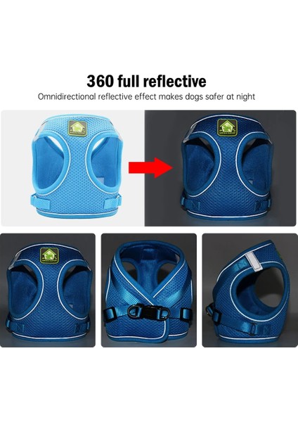 Donanma Tarzı Xl Beden Kedi Koşum Yelek Eğitim Yansıtıcı Pet Göğüs Kemeri Ayarlanabilir Örgü Pet Halat Köpek Tasma Koşum Köpek Yaka Kedi Göğüs Kemeri (Yurt Dışından) indirimleri