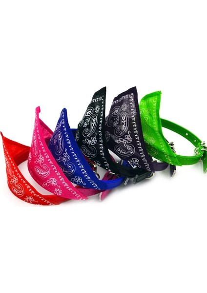 Pembe Stil 1.5CMX30CM Ayarlanabilir Kedi ve Köpek Bandana Yaka Pu Pet Boyun Atkı Baskılı Üçgen Eşarp ile (Yurt Dışından) fiyatları