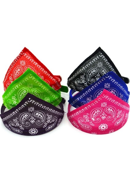 Pembe Stil 1.5CMX30CM Ayarlanabilir Kedi ve Köpek Bandana Yaka Pu Pet Boyun Atkı Baskılı Üçgen Eşarp ile (Yurt Dışından) fırsatları