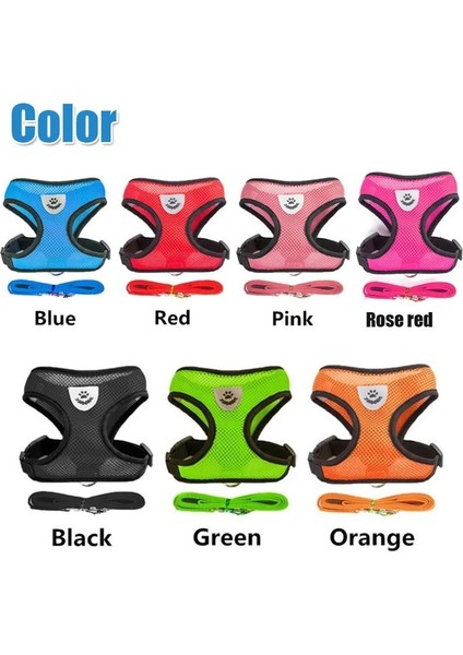 Pembe Tarzı L Beden Kedi Köpek Için Yaka Evcil Hayvan Yansıtıcı Koşum ile Kurşun Tasma Evcil Hayvanlar Ayarlanabilir Yelek Tasmalar Köpek Yavrusu Polyester Örgü Nefes Alabilen Koşumlar (Yurt Dışından) modelleri