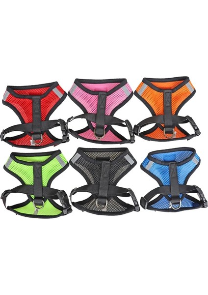 Pembe Tarzı L Beden Kedi Köpek Için Yaka Evcil Hayvan Yansıtıcı Koşum ile Kurşun Tasma Evcil Hayvanlar Ayarlanabilir Yelek Tasmalar Köpek Yavrusu Polyester Örgü Nefes Alabilen Koşumlar (Yurt Dışından) fırsatları