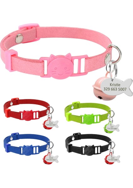Kırmızı Stil Xs Beden Kedi Yaka Kişiselleştirilmiş Kediler Ayrılabilir Hızlı Bırakma Güvenliği Yavru Kedi Yaka Kazınmış Balık Kimliği Etiketi Isimli Kolye Çanlı (Yurt Dışından) fiyatları