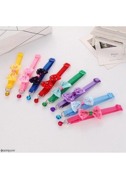 PET2337PP Stili Et Supplieat Köpek Papyonlar Şeker Renk Ayarlanabilir Papyon Çan Ilmek Satış Yaka Kravat Yavru Yavru Köpek Kedi Pet (Yurt Dışından) fırsatları