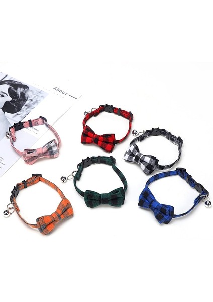 No.1 Tarzı Renkli Ekose Izgara Kedi Yaka Pamuk Çizgili Ilmek Kolye Bulldog Chihuahua Papyon Yavrusu Küçük Köpek Parti Bandana Yaka (Yurt Dışından) fırsatları