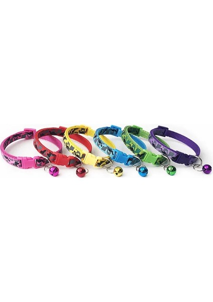 Mor Tarzı 20-34 cm Polyester Kedi Köpek Pet Çan ile Camo Boyun Askısı Ayarlanabilir Toka Köpek Tasması Kedi Köpek Pet Aksesuarları Yaka Gato (Yurt Dışından) fırsatları