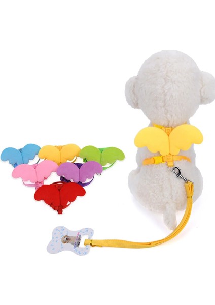 Gök Mavisi Tarzı Xs Beden Sevimli Meleğin Kanatları Kedi Koşum Tasma ile Ayarlanabilir Yaka Naylon Halat Kedi Yavrusu Köpek Domuz Gelincik Küçük Pet Hayvan Aksesuarları (Yurt Dışından) indirimleri