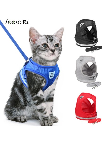 Siyah Stil S Beden Ayarlanabilir Kedi Köpek Koşum Yelek Yavru Köpekler Için Yürüyüş Kurşun Tasma Küçük Orta Köpek Kedi Pet Için Yaka Örgü Koşum (Yurt Dışından) fiyatları