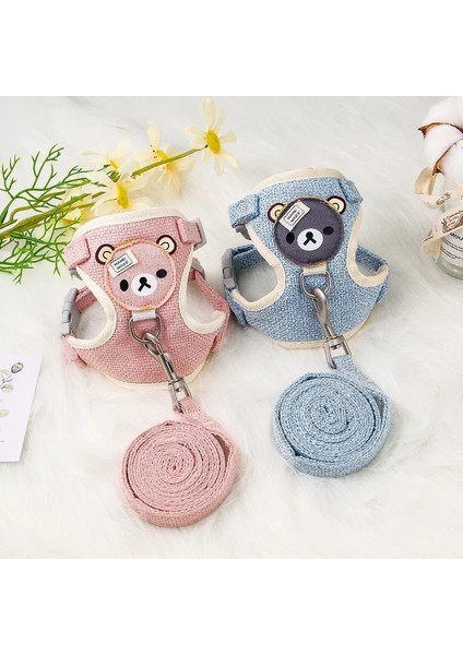 Pembe Tarzı S Beden Yaka Kedi Keten Için Evcil Hayvan Kedi Köpek Koşum Ağı Köpek Yavrusu Yürüyüş Kurşun Tasma Anti-Break Kedi Yelek Yavru Kedi Evcil Hayvan Aksesuarları (Yurt Dışından) fırsatları