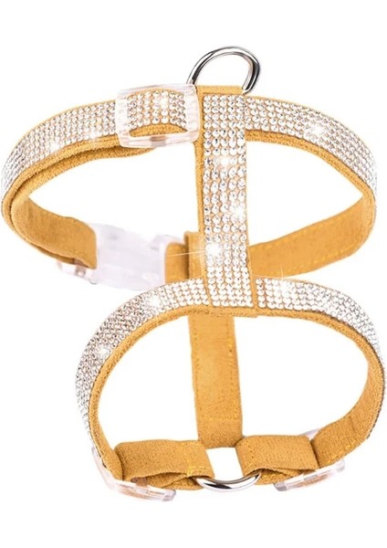 Sarı Stil S Beden Yansıtıcı Köpek Tasması Ayarlanabilir Pet Kolye Köpek Koşumları Yelek Tasma Hızlı Bırakma Bling Rhinestone Evcil Hayvan Ürünleri (Yurt Dışından)