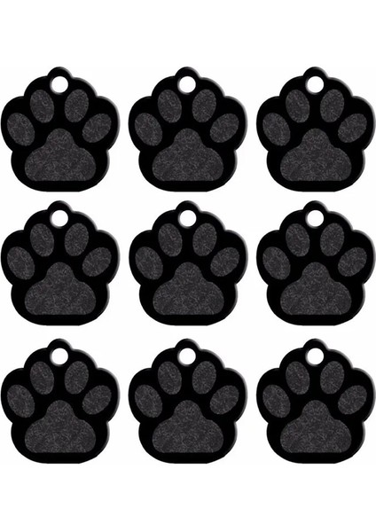 Siyah Stil 27X28X1 mm Aw Şekil 2 Taraflı Etiket Evcil Köpekler ve Kediler Kimlik Kedi Köpek Adı Telefon Evcil Hayvan Aksesuarlarının Numarası Alüminyum Ürünler Dekor (Yurt Dışından)