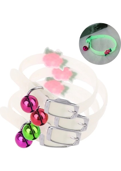 E Stili C5AC Pet Parlayan Yaka Çanları ile Gece Parlıyor Köpekler Kediler Işık Aydınlık Kolye (Yurt Dışından)