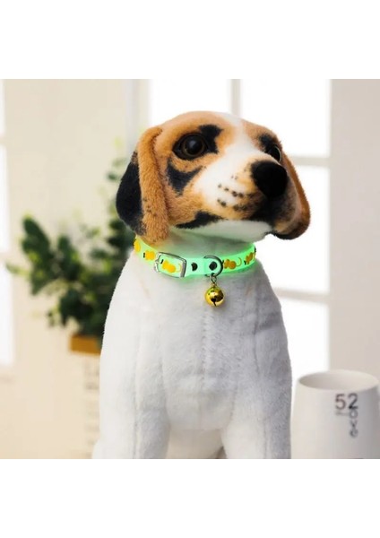 E Stili C5AC Pet Parlayan Yaka Çanları ile Gece Parlıyor Köpekler Kediler Işık Aydınlık Kolye (Yurt Dışından) fırsatları