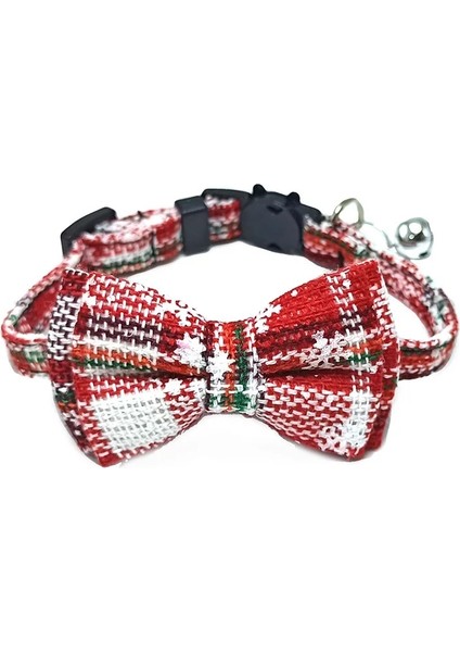 No.19 Tarzı 1X28CM Pet Ayrılıkçı Kedi Yaka Papyon ve Çan Sevimli Ekose Noel Kırmızı Elastik Ayarlanabilir Köpek Tasması Kanatlı Küçük Kediler Için Çan (Yurt Dışından)