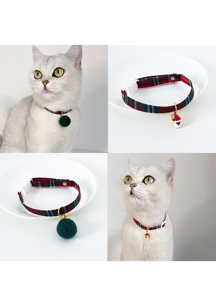 No.4 Tarzı Noel Tatili Kedi Yaka Ayarlanabilir Boyun Askısı Kolye Evcil Tavşan Kolye Malzemeleri Yavru Kitteuahua Yaka Moda (Yurt Dışından)