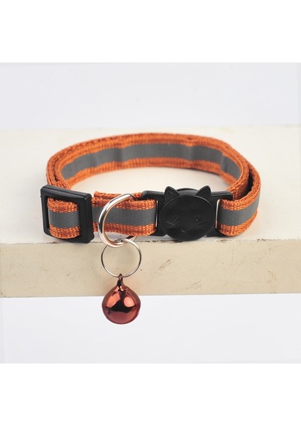 Kahverengi Tarzı 1 Parça 1 Adet Kediler Çan Yaka Ayarlanabilir Naylon Yavru Güvenli Kolye Sevimli Evcil Hayvanlar Için Yansıtıcı Kedi Yaka Tokaları Kedi Aksesuarları Malzemeleri (Yurt Dışından)