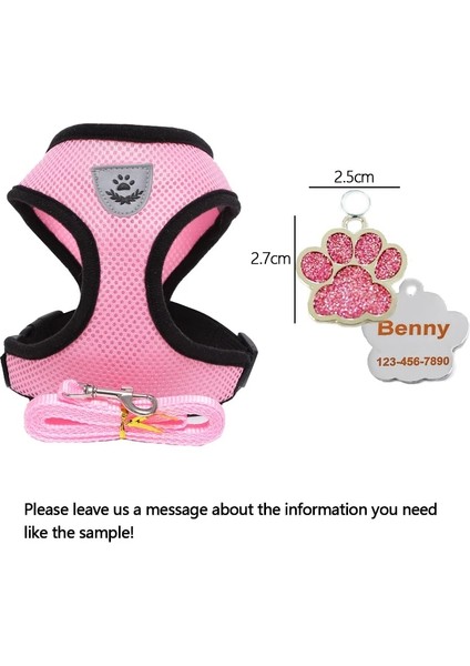 Gümüş Tarzı L Beden Yansıtıcı Kedi Köpek Ayarlanabilir Koşum Yelek Yürüyüş Kurşun Tasma Naylon Örgü Yavru Yavru Köpek Pet Giysileri Göğüs Kemeri Açar (Yurt Dışından)