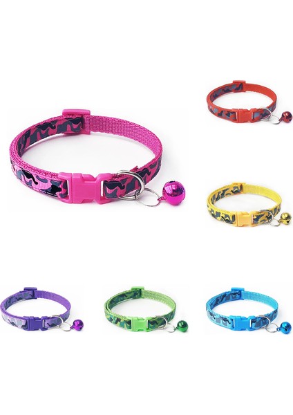 Yeşil Kedi Tasması Tarzı Camo Kamuflaj Kedi Köpek Yaka Çan ile Baskı Boyun Askısı Polyester Ayarlanabilir Toka Yavru Yavru Pet Tasma Hayvan Aksesuarları (Yurt Dışından) fiyatları