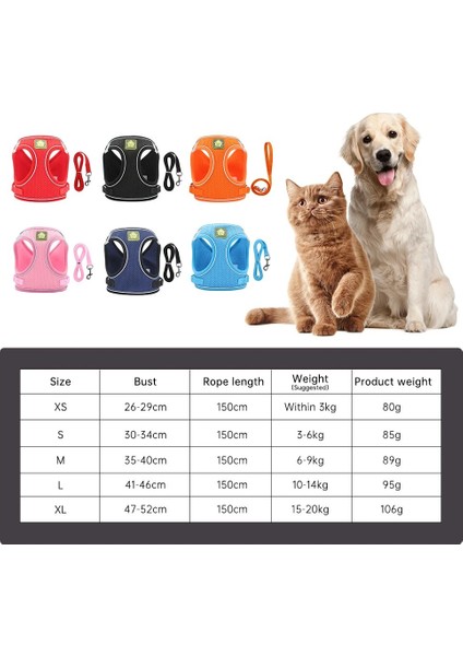 Turuncu Tarzı Xl Beden Kedi Koşum Yelek Eğitim Yansıtıcı Pet Göğüs Kemeri Ayarlanabilir Örgü Pet Halat Köpek Tasma Koşum Köpek Yaka Kedi Göğüs Kemeri (Yurt Dışından) modelleri