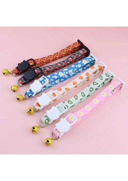 No.10 Tarzı 1CMX18X30CM Evcil Hayvan Ürünleri Kedi Yaka Baskılı Kedi Yaka Çan Kolye Kedi Yaka Ayarlanabilir Pet Çekiş Halatlı Çanlı Yaka Kedi Yaka (Yurt Dışından) fırsatları