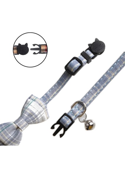 Siyah Stil 1.0X28CM Çan ve Clalaid Papyonlu Ayrılabilir Kedi Tasması Evcil Hayvan ve Köpek Yavruları Için Ayarlanabilir Emniyetli Yavru Kedi Tasması 7.8~10.2 Inç (Yurt Dışından) fırsatları