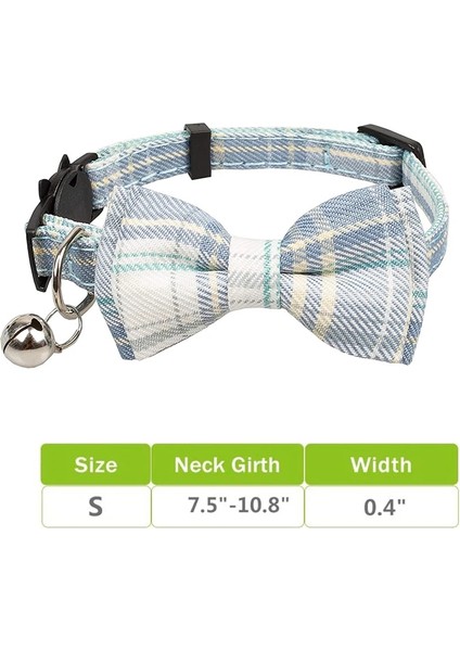 Siyah Stil 1.0X28CM Çan ve Clalaid Papyonlu Ayrılabilir Kedi Tasması Evcil Hayvan ve Köpek Yavruları Için Ayarlanabilir Emniyetli Yavru Kedi Tasması 7.8~10.2 Inç (Yurt Dışından) indirimleri