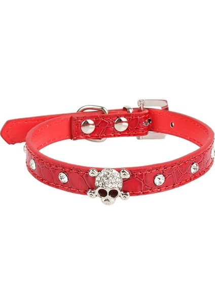 Kırmızı Stil S Beden Pipifren Köpekler Kediler Yaka Kafatası Evcil Hayvan Aksesuarları Için Taklidi Küçük Kediler Kolye Kedi Yaka Halsband Kat Collier Chat Animaux (Yurt Dışından)