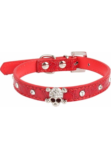 Kırmızı Stil S Beden Pipifren Köpekler Kediler Yaka Kafatası Evcil Hayvan Aksesuarları Için Taklidi Küçük Kediler Kolye Kedi Yaka Halsband Kat Collier Chat Animaux (Yurt Dışından) indirimleri
