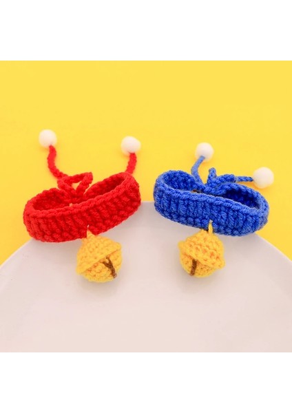 No.1 Tarzı Xs Beden Ödünç Çan Örgü Sevimli Küçük Köpek Kedi El Yapımı Örme Jingle Kedi Sessiz Yaka Pet Aksesuarları (Yurt Dışından) fırsatları