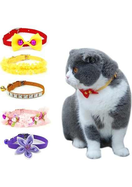 Sarı Çiçek Dantel Stili S Beden Köpekler ve Kediler Için Çan Kedi Yaka Ayarlanabilir Ilmek Yavru Çiçekler ile 2 Adet Pet Yaka Kolye Aksesuarları (Yurt Dışından) fiyatları