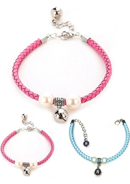 Pembe M Tarzı Legendog Pet Dokuma Yaka Sahte Inci Dekor Yaka Ayarlanabilir Kedi Yaka Moda Çan ile Köpek Yaka Kedi Küçük Pet Yaka (Yurt Dışından) fırsatları