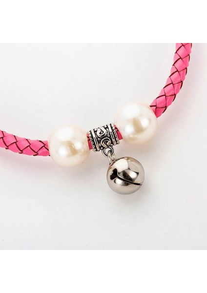 Pembe M Tarzı Legendog Pet Dokuma Yaka Sahte Inci Dekor Yaka Ayarlanabilir Kedi Yaka Moda Çan ile Köpek Yaka Kedi Küçük Pet Yaka (Yurt Dışından) indirimleri