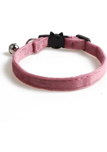 No.11 Stili Kadife Kedi Yaka Düz Renk Ilmek Yavru Chihuahua Çan Ayarlanabilir Emniyet Toka Evcil Aksesuarları ile Chihuahua Yaka 28 cm Uzun 1 Adet (Yurt Dışından)