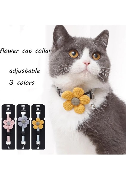 Pembe Tarzı 1.0X35CM Çan Papyonlu Kedi Yaka Kediler ve Küçük Köpekler Için Kedi Yaka Kedi Yaka Yavru Kedi Aksesuarları Kitty Pet Ürünleri Çiçek Kolye (Yurt Dışından) fiyatları