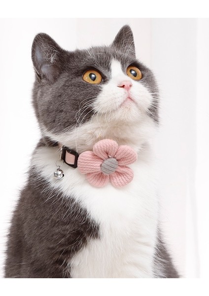 Pembe Tarzı 1.0X35CM Çan Papyonlu Kedi Yaka Kediler ve Küçük Köpekler Için Kedi Yaka Kedi Yaka Yavru Kedi Aksesuarları Kitty Pet Ürünleri Çiçek Kolye (Yurt Dışından) modelleri