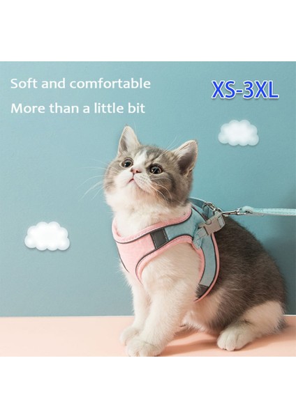 Pembe Tarzı L 4-7.5kg Köpek Kedi Koşum Yelek Tasma Ayarlanabilir Pet Baskı Koşum Köpek Eğitim Yürüyüş Göğüs Kemeri Küçük Köpekler Için Yavru Yaka Yaka (Yurt Dışından) modelleri