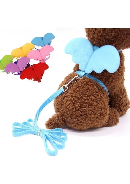 Mor Tarzı S Göğüs 20-34CM Sevimli Melek Kanadı Küçük Köpek Kedi Koşum ve Tasma Seti Ayarlanabilir Köpek Koşum Naylon Kayış Yaka Pet Kediler Için Yürüyüş Tasma Talepleri (Yurt Dışından) modelleri