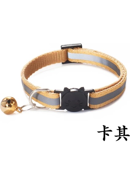 D Tarzı Yeni Renkler Yansıtıcı Ayrılıkçı Kedi Yaka Boyun Yüzük Kolye Bell Pet Ürünleri Yumuşak Malzeme ile Ayarlanabilir Güvenlik Elastik 1 Adet (Yurt Dışından) fırsatları