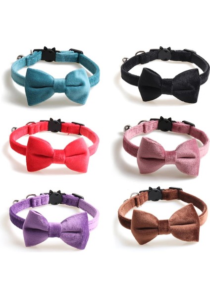 Noel-13 Tarzı Noel Kadife Kedi Yaka Papyon Ilmek Yavru Chihuahua Yaka Ayarlanabilir Güvenlik Toka Kediler Papyon Evcil Aksesuarlar (Yurt Dışından) fırsatları