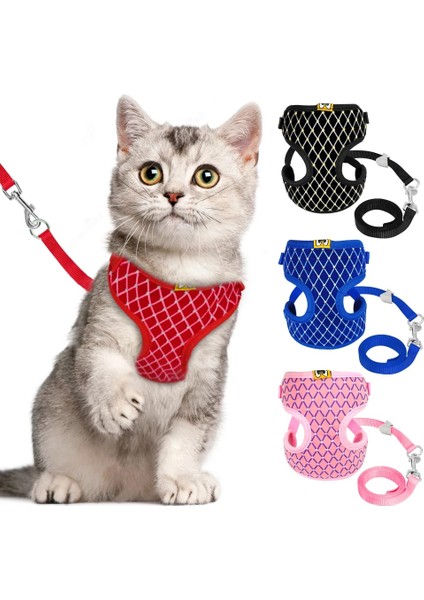 Siyah Stil L Beden Kedi Yürüyüş Ceketi Koşum ve Tasma Evcil Köpek Yavrusu Giysileri Ayarlanabilir Kediler Için Yelek Küçük Doguahua Teriyerleri Pembe (Yurt Dışından) fiyatları